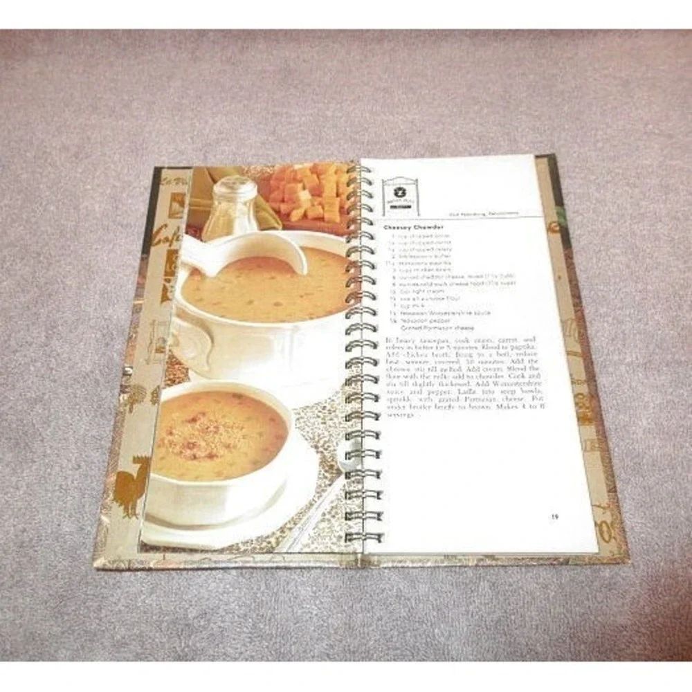 Vtg Restaurant Recipes & Deserts Cookbook Hard Cover Spiral 1978 Benson & Hedges